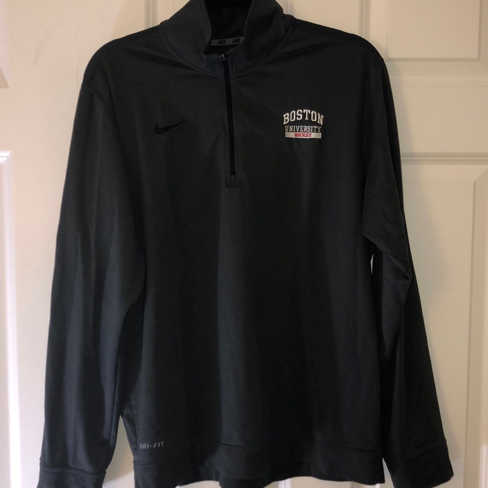 Boston University hockey half zip